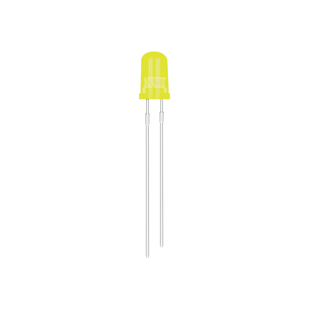 5mm Yellow LED Through Hole