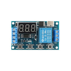 6-30V 1-Channel Power Relay Module with Adjustable Timing Cycle