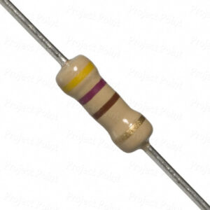 1 Ohm Resistor 1W Through Hole Carbon Film