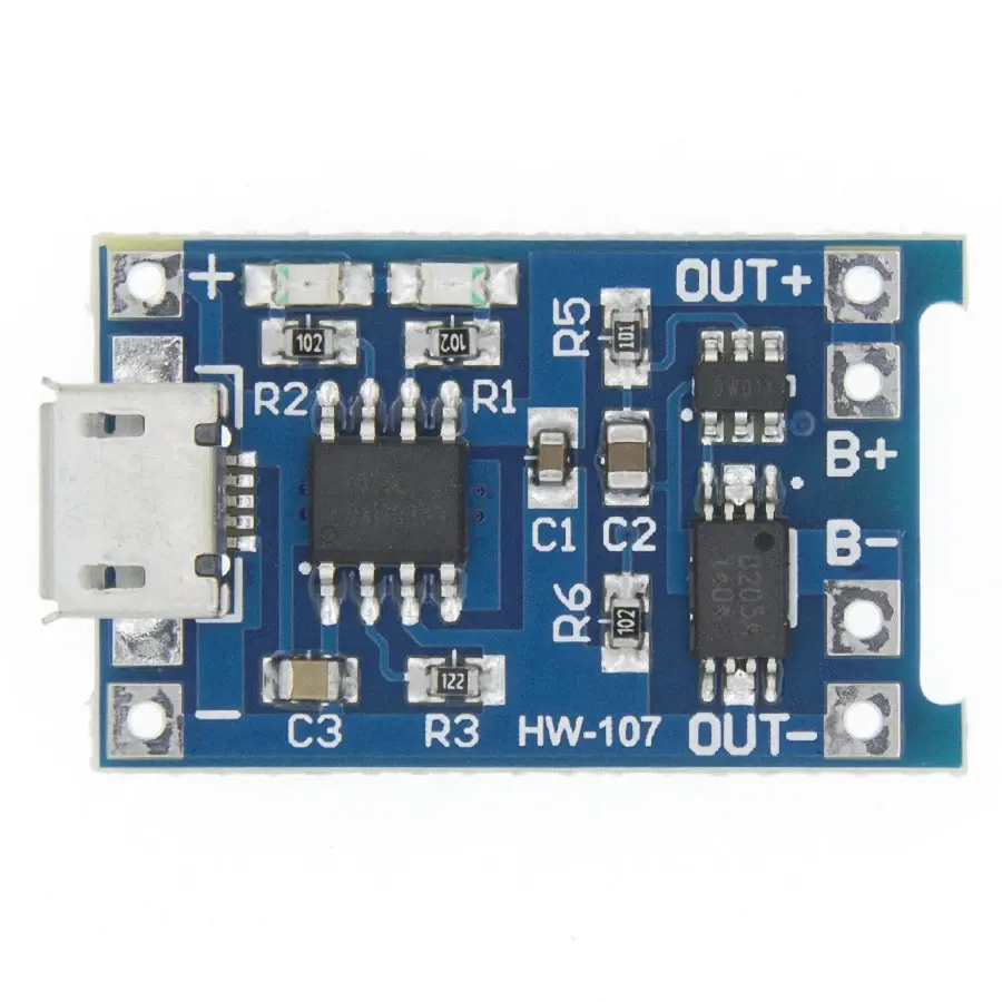 TP4056 Battery Charging Protection Module (MICRO USB)