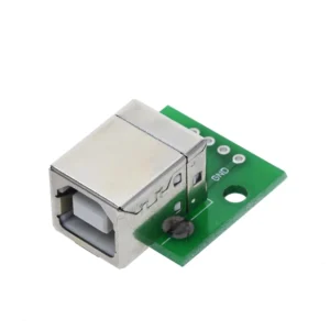 USB Type-B Female Head to DIP 4-Pin Breakout PCB Module